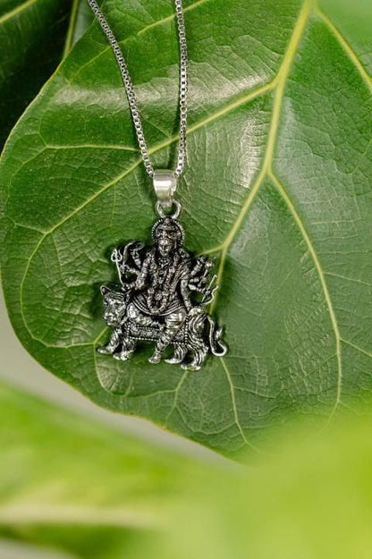 Ambaji Mata Face Pendant with Chain