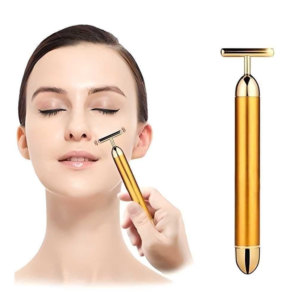 🔥  🔥 HOT SALE 🔥 24K Gold Electric Facial Massage Roller 🌟50% OFF🌟🌟