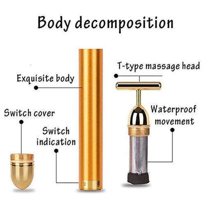 🔥  🔥 HOT SALE 🔥 24K Gold Electric Facial Massage Roller 🌟50% OFF🌟🌟